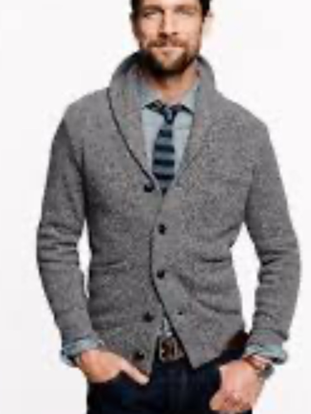 50%offw❤️ jCrew gray alpaca/merino wool cardigan button zip lapel Small #42